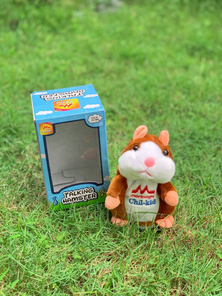 Morinaga Talking Hamster on Grass